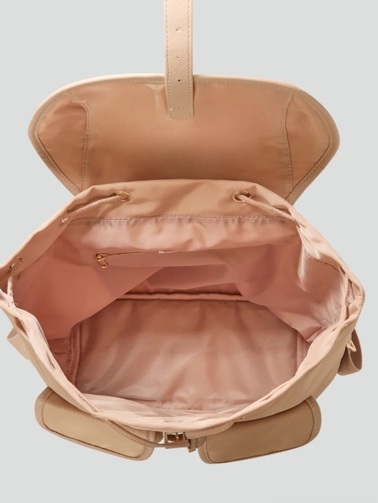 Year Of OURS Tan Backpack — Classic Everyday Bag Unisex - Picture 3 of 5